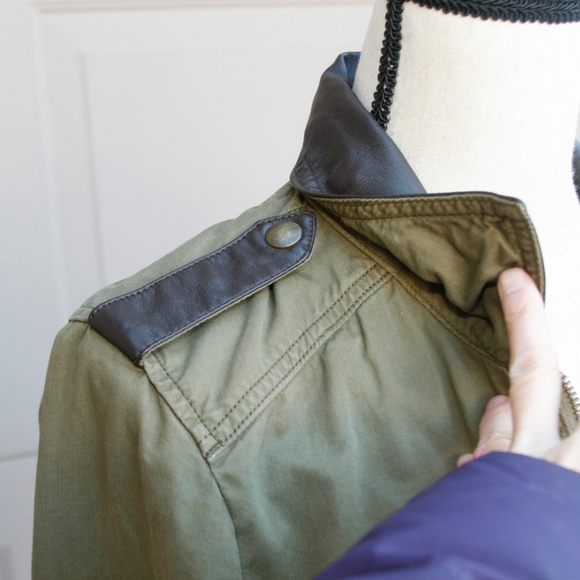 Lucky Brand Army Green Utility Jacket Medium - Picture 4 of 7